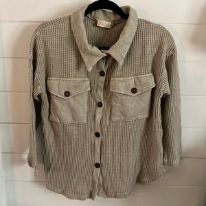 Altar’d State waffle button up